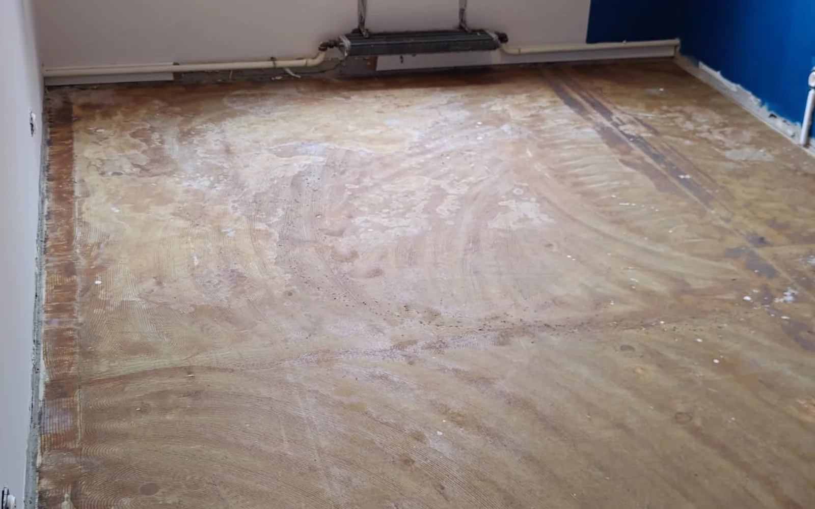 Sol préparé avant pose du parquet